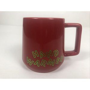 Starbucks 2019 Winter Hand Warmer Coffee Mug Holiday Christmas Red 12 Oz